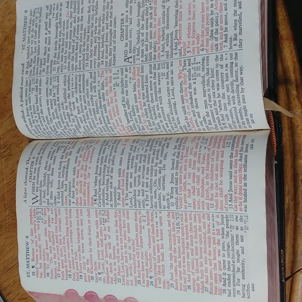 Vintage Holman Black Leather Indexed Bible - Picture 9 of 12